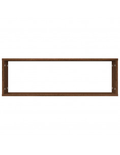 Mensole Muro Cubo 2 Rovere Marrone 80x15x26,5 Legno Multistrato