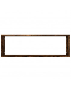 Mensole Muro Cubo 4 Rovere Fumo 80x15x26,5cm Legno Multistrato