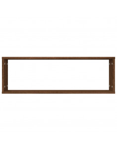 Mensole Muro Cubo 4 Rovere Marrone 80x15x26,5 Legno Multistrato