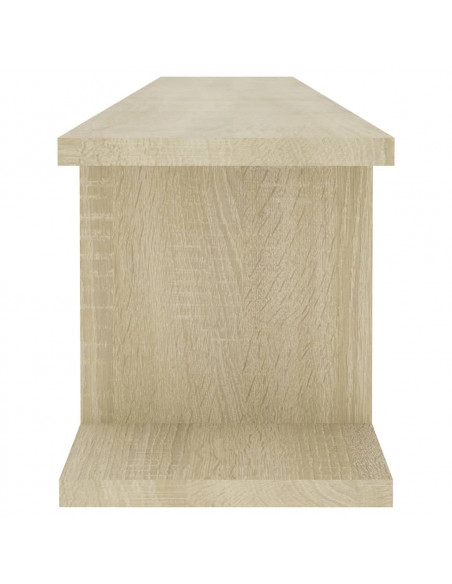 Mensole Parete 2pz Rovere Sonoma 105x18x20cm Legno Multistrato