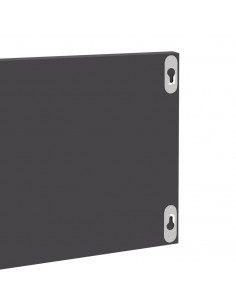 Mensole Parete 4pz Grigio Lucido 80x11,5x18cm Legno Multistrato