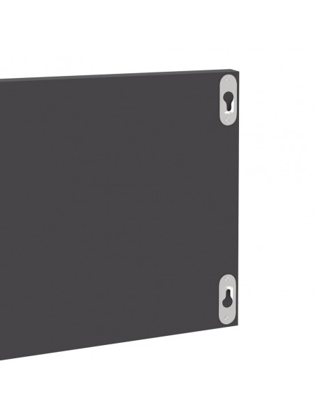 Mensole Parete 4pz Grigio Lucido 80x11,5x18cm Legno Multistrato