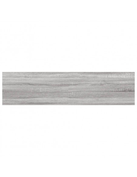 Mensole Parete 4pz Grigio Sonoma 40x10x1,5cm Legno Multistrato