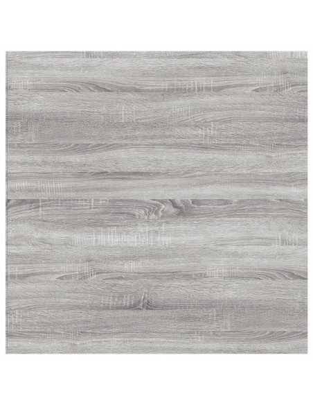 Mensole Parete 4pz Grigio Sonoma 40x40x1,5cm Legno Multistrato