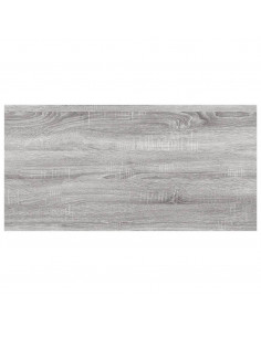 Mensole Parete 4pz Grigio Sonoma 60x20x1,5cm Legno Multistrato