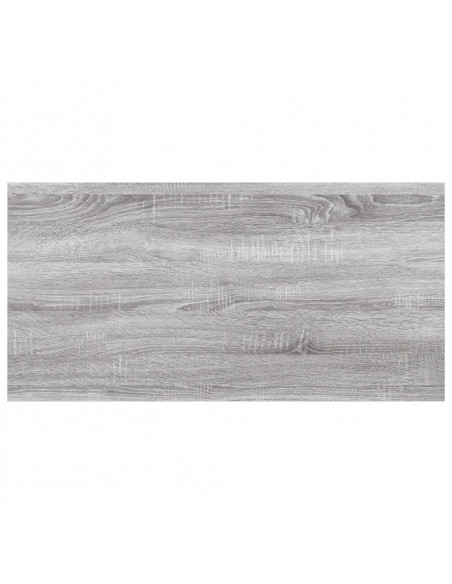 Mensole Parete 4pz Grigio Sonoma 60x20x1,5cm Legno Multistrato