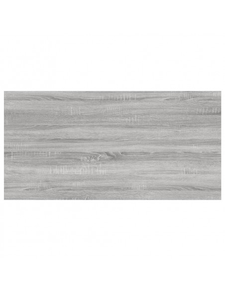 Mensole Parete 4pz Grigio Sonoma 60x30x1,5cm Legno Multistrato