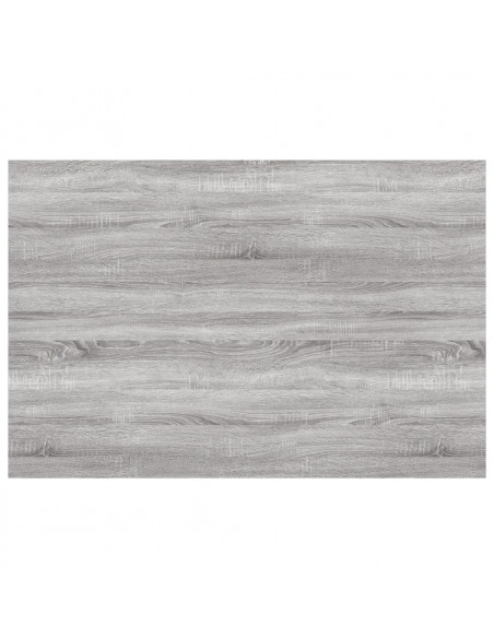 Mensole Parete 4pz Grigio Sonoma 60x40x1,5 cm Legno Multistrato