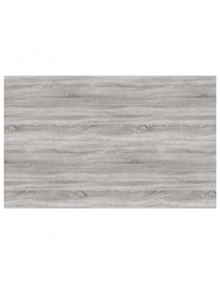 Mensole Parete 4pz Grigio Sonoma 80x50x1,5cm Legno Multistrato
