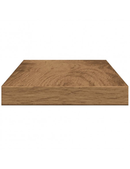 Mensole Parete 4pz Rovere Artigianale 40x10x1,5cm in Truciolato