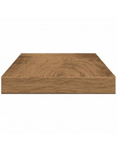 Mensole Parete 4pz Rovere Artigianale 40x20x1,5cm in Truciolato