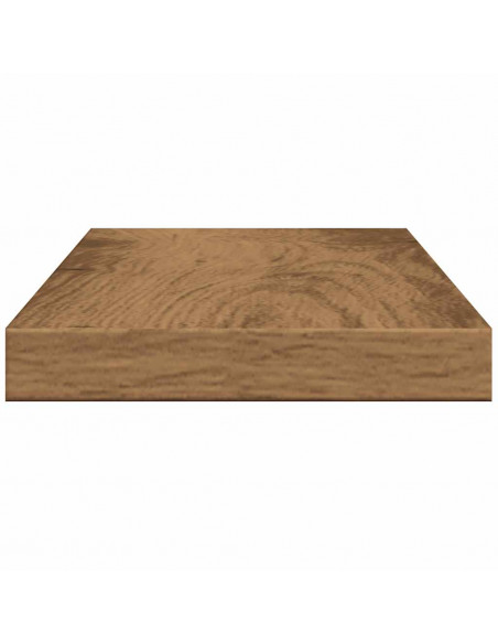 Mensole Parete 4pz Rovere Artigianale 40x20x1,5cm in Truciolato