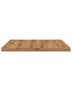 Mensole Parete 4pz Rovere Artigianale 60x30x1,5cm in Truciolato