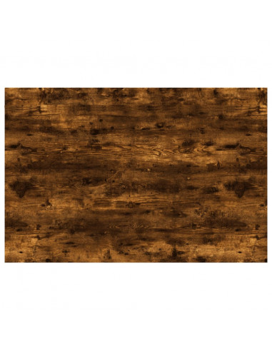 Mensole Parete 4pz Rovere Fumo 60x40x1,5 cm Legno Multistrato