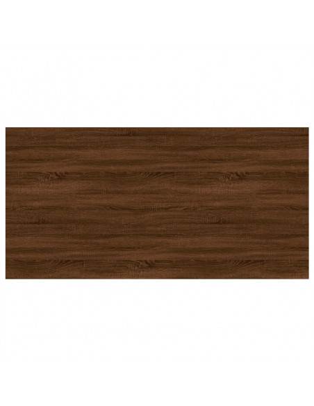 Mensole Parete 4pz Rovere Marrone 100x50x1,5 Legno Multistrato