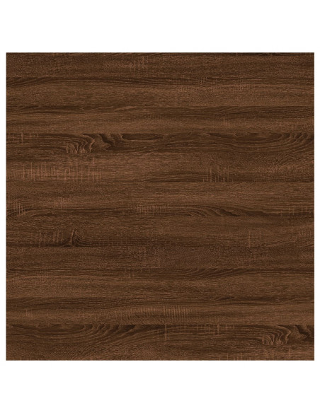 Mensole Parete 4pz Rovere Marrone 40x40x1,5cm Legno Multistrato