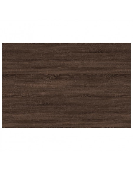 Mensole Parete 4pz Rovere Marrone 60x40x1,5cm Legno Multistrato