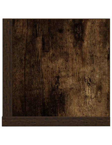 Mensole Parete 2pz Rovere Fumo 100x16,5x16,5 cm in Truciolato