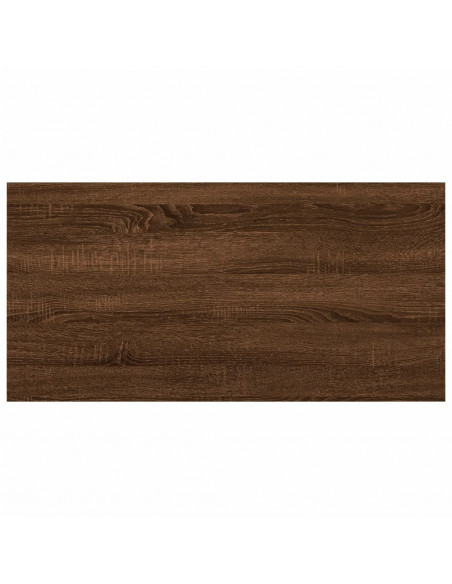 Mensole Parete 8pz Rovere Marrone 40x20x1,5cm Legno Multistrato