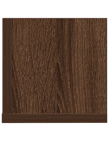 Mensole da Parete 2pz Rovere Marrone 100x16,5x16,5cm Truciolato