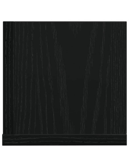 Mensole da Parete 2pz Nere 100x16,5x16,5 cm Legno Multistrato