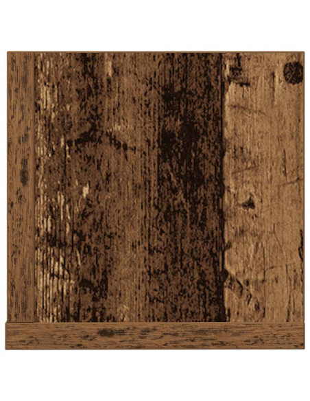 Mensole da Parete 2pz Legno Vecchio 100x16,5x16,5 cm Truciolato