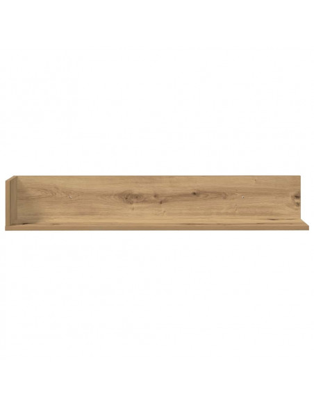 Mensole da Parete 2 pz Artigianale 100x16,5x16,5 cm Truciolato