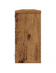 Mensole Parete a Cubo 4 pz Legno Vecchio 100x15x30cm Truciolato