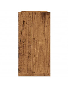 Mensole Parete a Cubo 4 pz Legno Vecchio 30x15x30 cm Truciolato