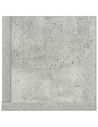 Mensole a Muro 2pz Grigio Cemento 100x16,5x16,5cm in Truciolato