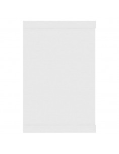 Mensole Parete a Cubo 4pz Bianche 60x15x23 cm Legno Multistrato