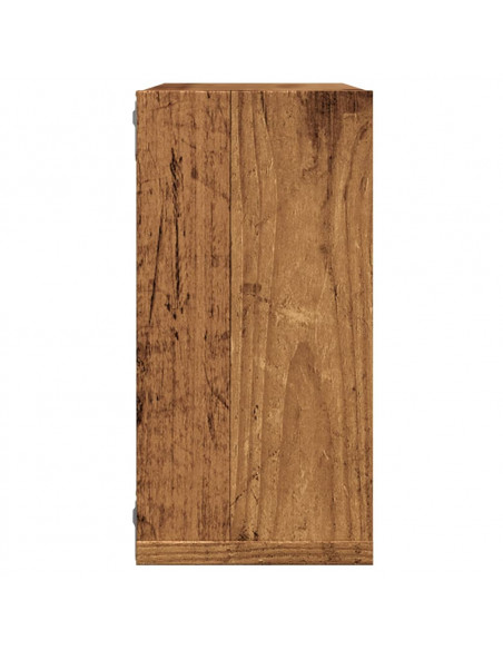 Mensole Parete a Cubo 6 pz Legno Vecchio 30x15x30 cm Truciolato