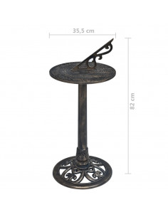 Meridiana Bronzo 35,5x82 cm in Plastica