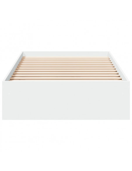 Giroletto con Cassetti Bianco 90x200 cm in Legno Multistrato