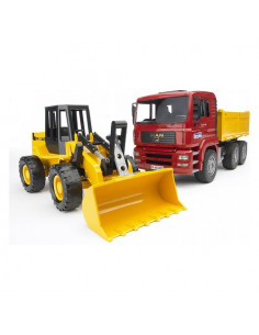 Mezzo cantiere Bruder 02752 MAN Set Dumper Camion e Ruspa 1:16
