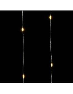 Micro Luci Fatate Sferiche 40m 400 LED Bianco Caldo 8 Funzioni