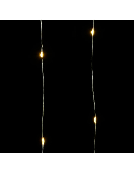 Micro Luci Fatate Sferiche 40m 400 LED Bianco Caldo 8 Funzioni