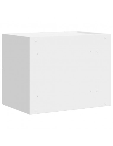 Comodini a Muro 2 pz Bianchi 45x30x35 cm