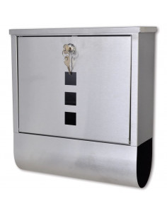 Casetta della posta in acciaio inossidabile 31 x 10,5 x 33,5 cm 2