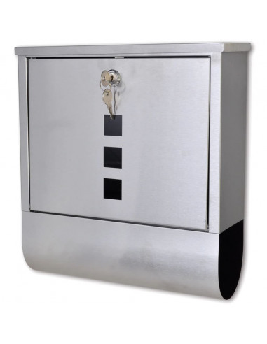 Casetta della posta in acciaio inossidabile 31 x 10,5 x 33,5 cm