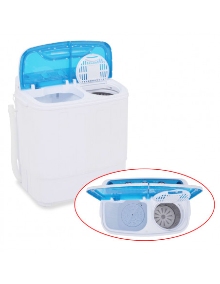 Mini Lavatrice a Vaschetta Doppia 5,6 kg