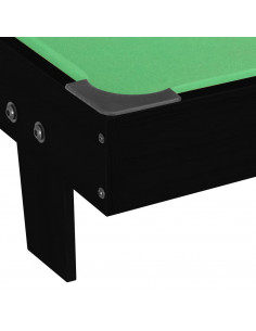 Mini Tavolo da Biliardo 3 Piedi 92x52x19 cm Nero e Verde