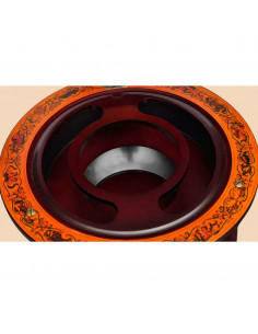 Minibar a Forma di Globo con Supporto in Legno di Eucalipto