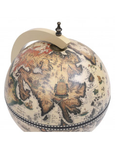 Minibar da Tavola a Globo Supporto per Vini in Eucalipto Bianco