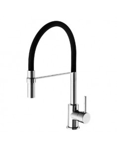 Miscelatore lavello Idro Bric SCARUB0703NE WINTER Cromo e Nero Cromo e