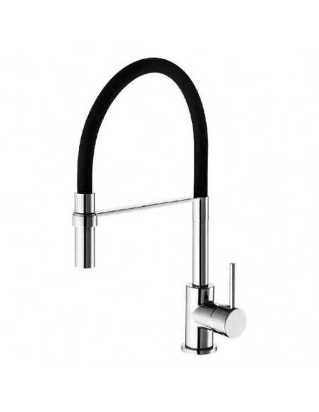 Miscelatore lavello Idro Bric SCARUB0703NE WINTER Cromo e Nero Cromo e