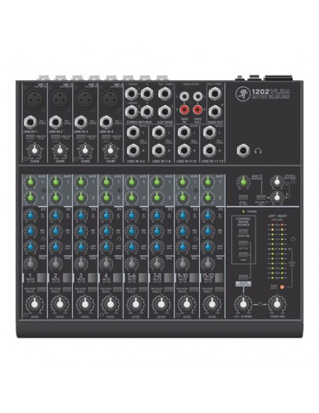 Mixer disc jockey Mackie 1202VLZ4 VLZ4 SERIES 12 Canali Black Black