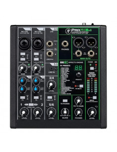 Mixer disc jockey Mackie 637027 PROFXV3 SERIES 6 Canali Black Black