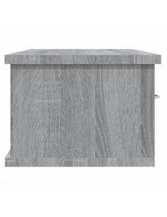 Mobile a Muro Grigio Sonoma 88x26x18,5 cm in Legno Multistrato