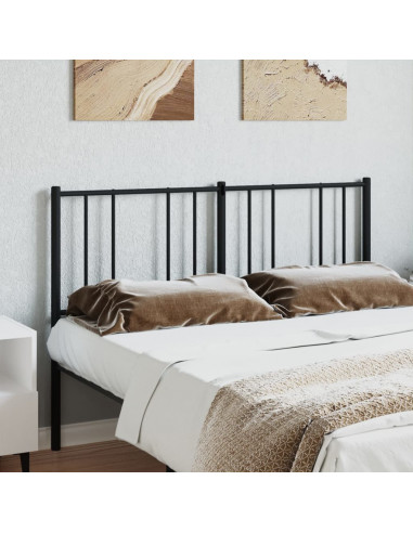 Testiera in Metallo Nero 140 cm
